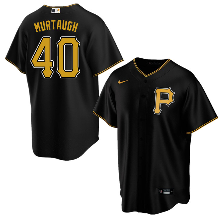 Nike Men #40 Danny Murtaugh Pittsburgh Pirates Baseball Jerseys Sale-Black